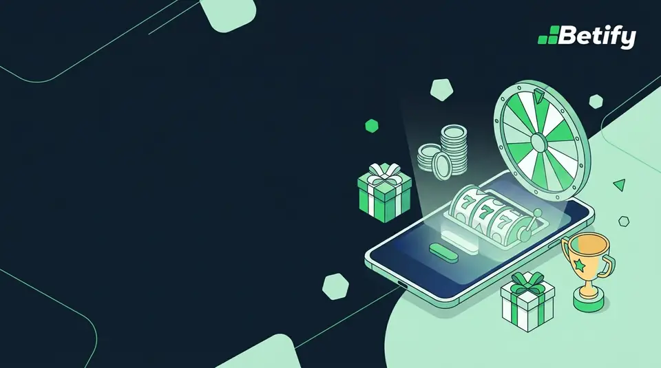 Roue de la fortune, machine à sous et cadeaux sur le casino Betify